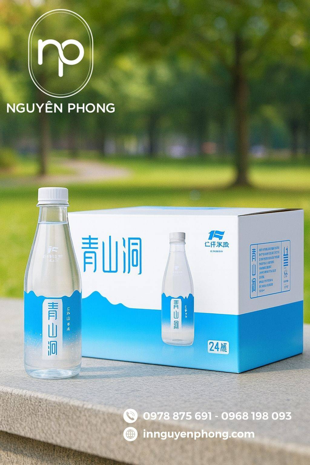 Mẫu in thùng carton đựng nước chắc chắn 